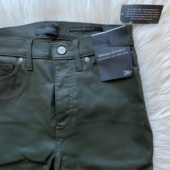 Banana Republic ultra high rise coated slim jeans - Picture 7 of 9